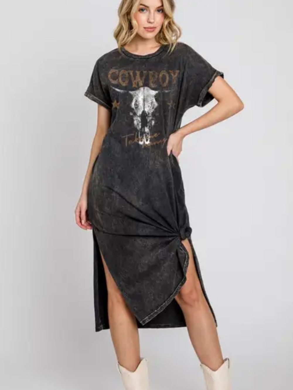 HRT & LUV take me away cowboy dress size medium